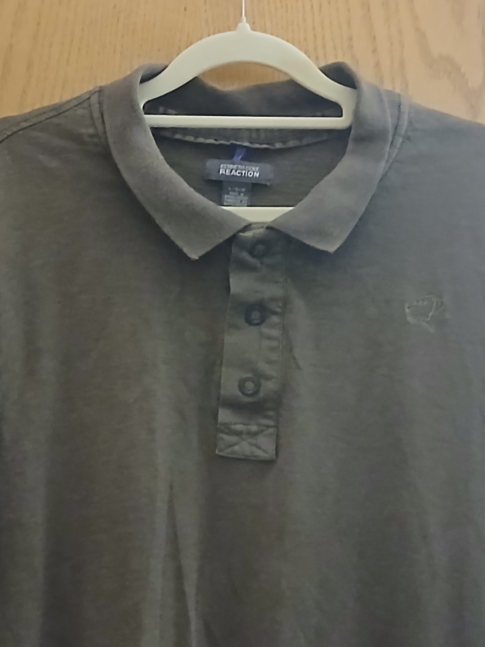 Kenneth Cole Men's Olive Green Short Sleeve Polo Shirt